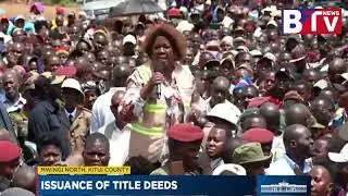 Thumbnail: CS WAHOME SPEECH IN FRONT OF PRESIDENT RUTO IN KITUI COUNTY!!