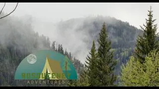 Thumbnail: 🌧️ Rainy Mountain Camp | Quiet Moments, Firelight & a Touch of Snow 🌲