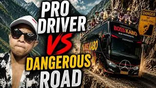 Thumbnail: PRO DRIVER vs EXTREME DANGEROUS ROAD - EURO TRUCK SIMULATOR 2
