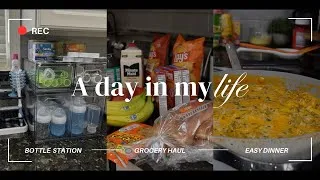 Thumbnail: REALISTIC DAY IN THE LIFE | 35 WEEKS PREGNANT | Mini Grocery Haul, Easy Dinner, Cleaning & Nesting
