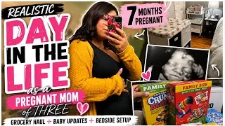 Thumbnail: REALISTIC Day in the Life as a Pregnant Mom of THREE | 7 Month Pregnancy Update