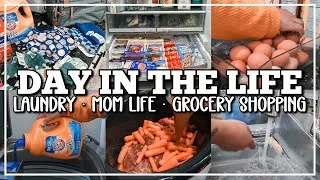 Thumbnail: DAY IN THE LIFE AS A PREGNANT MOM OF 3 | Walmart Grocery Haul | Laundry & Real #momlife 