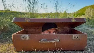 Thumbnail: Building a secret shelter, extreme survival, dugout in a suitcase