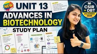 Thumbnail: UNIT 13 | Advances in Biotechnology | CSIR-UGC NET + DBT Life Sciences | Complete Study Plan
