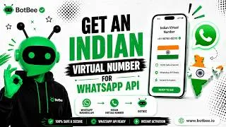Thumbnail: Indian Virtual Number for WhatsApp Business API | Instant Activation | BotBee