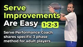 Thumbnail: Stop Training Your Serve Wrong — The 3-Phase System For Adult Players