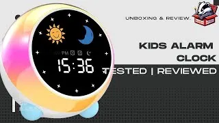 Thumbnail: Unboxing & Review  SIMPFUN Kids Alarm Clock   Bluetooth, Sleep Trainer, Nightlight & Growth Clock!