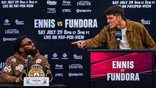 Thumbnail: "I'M GONNA DESTROY YOU!" Sebastian Fundora Sends BRUTAL Warning to Jaron Ennis At Press Conference