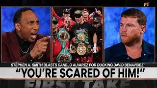 Thumbnail: "ARE YOU AFRAID?!" Stephen A. Smith BLASTS Canelo Alvarez For Ducking David Benavidez!
