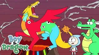 Thumbnail: Save the Universe! Ancient Cult Ritual! | Boy & Dragon Compilations - WildBrain | Cartoons for Kids