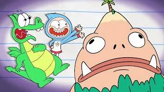 Thumbnail: Stranded on a Desert Island! | Boy & Dragon Compilations - WildBrain | Cartoons for Kids