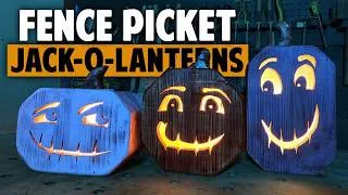 Thumbnail: A New Way  to Build Fence Picket Jack-o-Lanterns! Woodworking Project