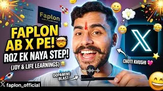Thumbnail: Faplon is Officially on X! 🚀 Taking Small Steps Every Day + Life Learnings 💯