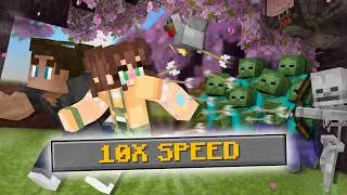 Thumbnail: We ACTUALLY Beat Minecraft in 10x Speed!