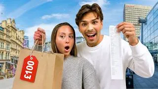Thumbnail: £100 shopping challenge with my girlfriend