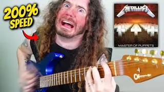 Thumbnail: Man Plays The Entire MASTER OF PUPPETS Album At 200% SPEED In 1 Take