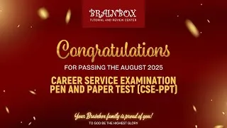 Thumbnail: Congratulations, Brainbox CSE Passers August 2025!