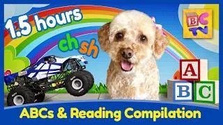 Thumbnail: Reading Compilation | ABCs and Sight Words with Vehicles and Lizzy the Dog