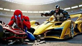 Thumbnail: 🏎🕷 SPIDERMAN Wins The Legendary Formula 1 Racing Championship – Epic Racing Challenge!