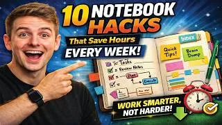 Thumbnail: 10 Notebook Hacks That Save Hours Every Week – Work Smarter, Not Harder!