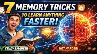 Thumbnail: 7 Proven Memory Tricks to Learn Anything Faster (Study Smarter, Not Harder!)