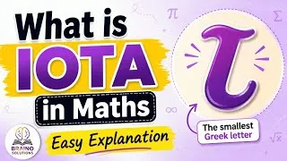 Thumbnail: What is iota I Concept of iota I Origin of iota I  What is value of Iota I Braino Solutions I 