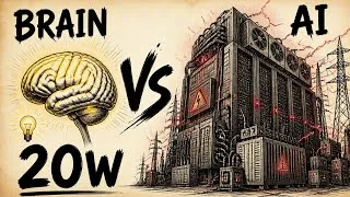 Thumbnail: Why the Human Brain Uses Less Power Than AI — And Still Wins