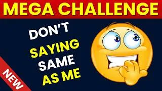 Thumbnail: Avoid Saying the Same Thing As Me 🤔 MEGA CHALLENGE 🔥🚩