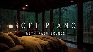 Thumbnail: Calming Piano Music & Rain on Glass for Stress Relief | Cozy Woodland Cabin Retreat