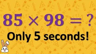 Thumbnail: Multiply any 2 digit number within 5 seconds! Multiplication trick!