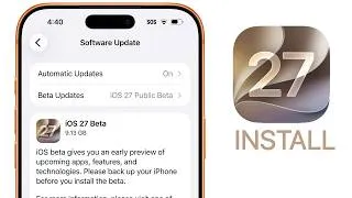 Thumbnail: iOS 27 Public Beta Released - First Features to Try!