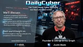 Thumbnail: AI, Compliance Automation & The Future of Cyber Governance | DailyCyber 295 with Justin Beals