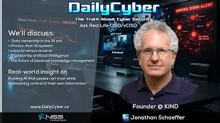 Thumbnail: Privacy-First AI & Trustworthy Intelligence | DailyCyber 293 with Jonathan Schaeffer