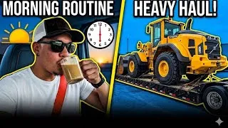 Thumbnail: Morning Routine & Loading a Massive Volvo L180H | Heavy Haul Trucking Vlog
