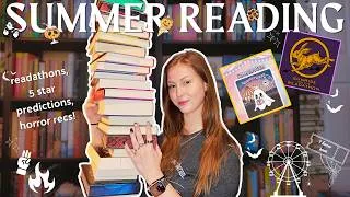 Thumbnail: summerween, sunrise on the readathon, and summer reads, oh my!! | SUMMER READING PLANS