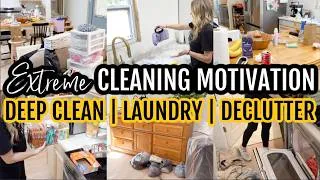 Thumbnail: MESSY TO SPOTLESS! ✨ SMALL HOME CLEANING + LAUNDRY MOTIVATION  | LET'S ORGANIZE + DECLUTTER