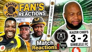Thumbnail: Fans Reaction on Kaizer Chiefs 3 - 2 Siwelele FC. Match Reactions!! Betway Premiership ⚽ 