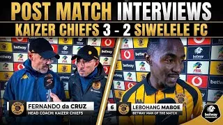 Thumbnail: Kaizer Chiefs 3 - 2 Siwelele Post Match Interviews | Betway Premiership 