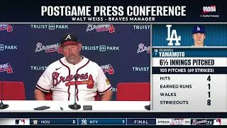 Thumbnail: Walt Weiss Postgame Press Conference | Dodgers vs. Braves (8/27/26)