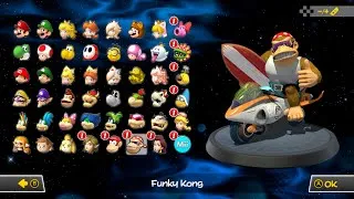 Thumbnail: (DLC) All Characters, Karts, Wheels, and Gliders - Mario Kart 8 Deluxe