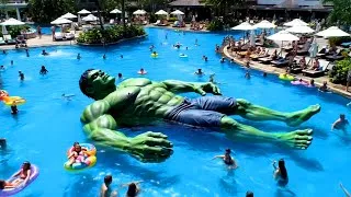 Thumbnail: EP5 | GIANT superheroes Swim😱 💥 |  Avengers vs DC - All Marvel Characters #avengers #shorts #marvel