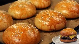 Thumbnail: The BEST Burger Bun Recipe You’ll Ever Try! | 100% Whole Wheat & Sourdough
