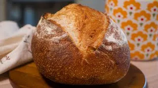 Thumbnail: Whole Wheat Bread Recipe in 13 Minutes | 100% Whole Grain Sourdough at Home