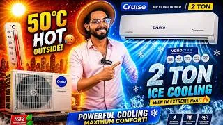 Thumbnail: Best AC in India 2026 🥶 Cruise 2 Ton Inverter AC Review | Best Split AC Under Budget