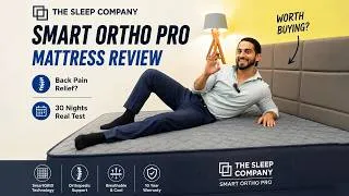 Thumbnail: The Sleep Company Smart Ortho Pro Mattress Review 2026 ⚡ Best Orthopedic Mattress for Back Pain ?