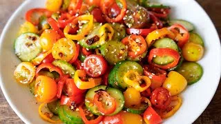 Thumbnail: Cucumber Bell Pepper Salad Recipe