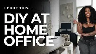 Thumbnail: DIY Home Office Transformation | Credenza Desk, Monitor Stand + Full Workspace Reveal