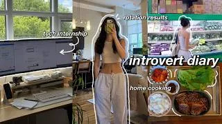 Thumbnail: introvert diary 🎧 productive days in my life, tech internship, cooking & pharm rotation results
