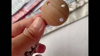Thumbnail: Breastmates - Wooden Pacifier Clips - real life demo