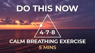 Thumbnail: 4-7-8 Breathing Technique | 5 Minutes to Fall Asleep Instantly | Anxiety Relief